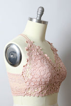 Load image into Gallery viewer, Crochet Daisy Longline Bralette Plus
