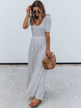 Load image into Gallery viewer, Scoop Neck Short Sleeve Jumpsuit
