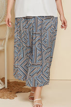 Load image into Gallery viewer, Plus Size Geometric Pleated Skirt
