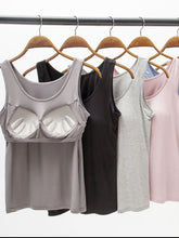 Load image into Gallery viewer, Wide Strap Modal Tank with Built in Bra
