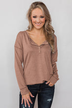 Load image into Gallery viewer, Button Long Sleeve Knit Top

