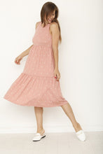 Load image into Gallery viewer, Polka Dot Tiered Midi Dress
