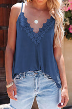 Load image into Gallery viewer, Lace Splicing V Neck Cami Top
