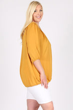 Load image into Gallery viewer, Plus Size Ruffle Round Neck TOP
