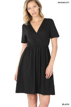 Load image into Gallery viewer, Buttery Soft Surpliced Dress with Pockets
