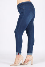 Load image into Gallery viewer, Plus Size High Waist Distressed Jeggings Pants

