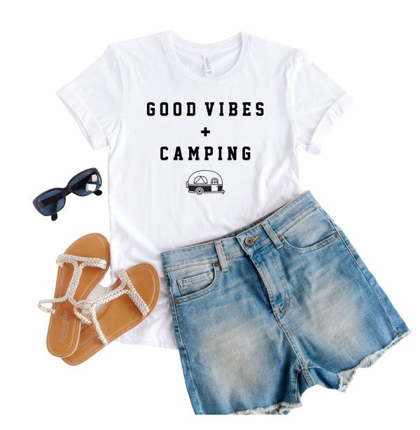 Good Vibes Plus Camping Softstyle Tee