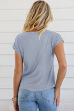 Load image into Gallery viewer, Cowl Neck Short Sleeve Top
