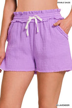Load image into Gallery viewer, Double Elasticband Drawstring Waist Shorts
