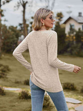 Load image into Gallery viewer, Ribbed Square Neck Long Sleeve Top
