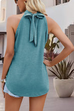 Load image into Gallery viewer, Tied Cutout Grecian Neck Tank

