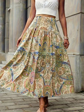 Load image into Gallery viewer, Pastel Paisley Tiered High Waist Skirt
