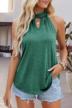 Load image into Gallery viewer, Tied Cutout Grecian Neck Tank
