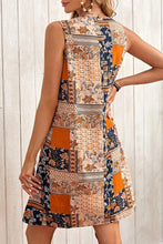 Load image into Gallery viewer, Floral Patchwork Print Sleeveless Dress
