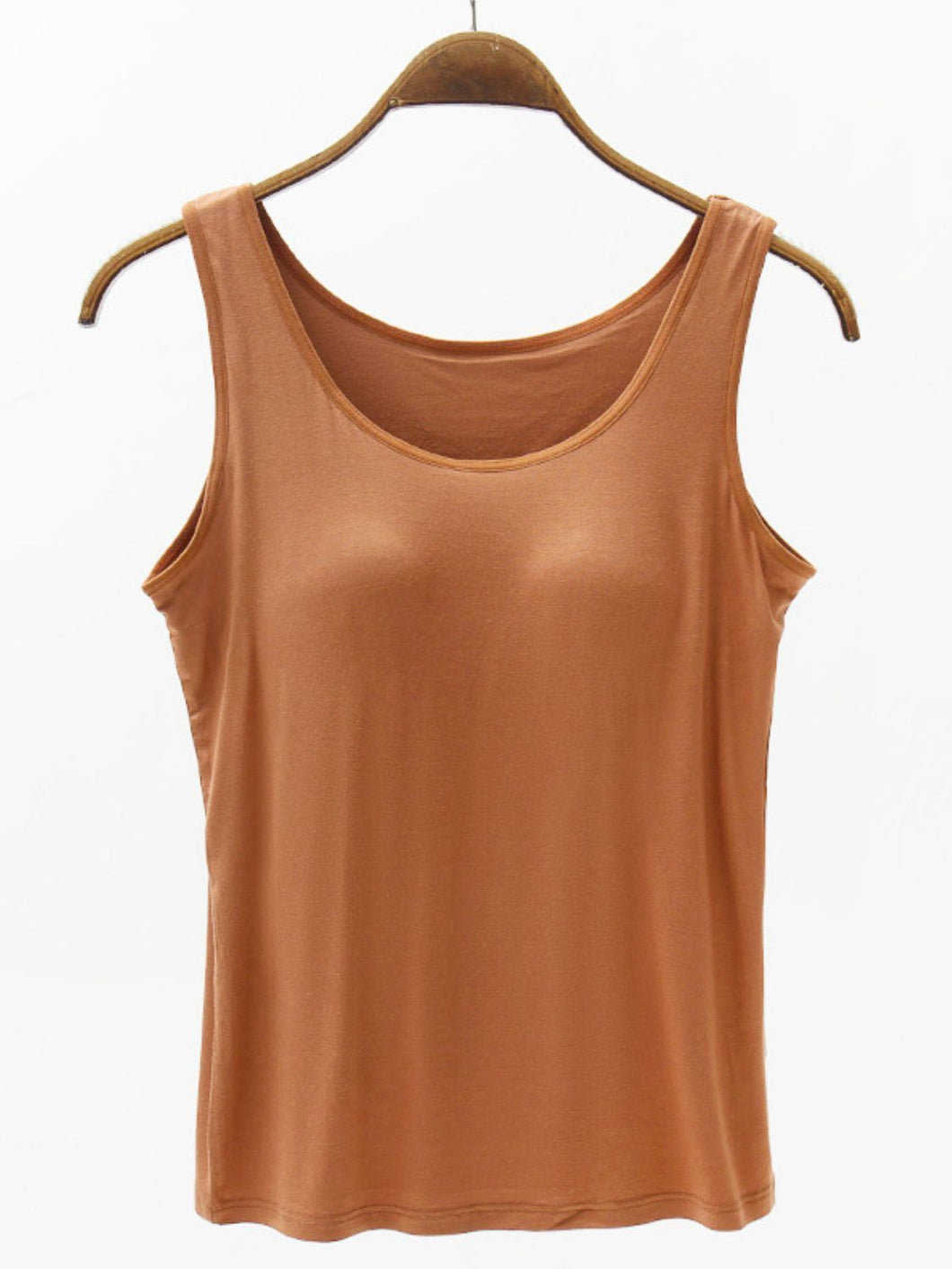 Wide Strap Modal Tank with Built in Bra
