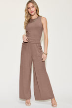 Load image into Gallery viewer, Ribbed Tank and Wide Leg Pants Set
