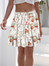Load image into Gallery viewer, Printed Elastic Waist Mini Skirt
