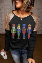 Load image into Gallery viewer, Sequin Nutcracker Long Sleeve Sweatshirt

