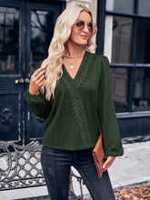 Load image into Gallery viewer, Long Sleeve Surplice Neck Blouse

