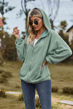 Load image into Gallery viewer, Cable-Knit Long Sleeve Hooded Jacket
