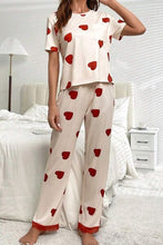 Load image into Gallery viewer, Pocketed Round Neck Top and Drawstring Bottoms Lounge Set
