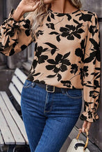 Load image into Gallery viewer, Printed Tied Flounce Sleeve Blouse
