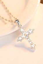 Load image into Gallery viewer, Zircon Cross Pendant 925 Sterling Silver Necklace
