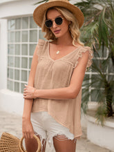 Load image into Gallery viewer, Tie Back V-Neck Ruffled Blouse
