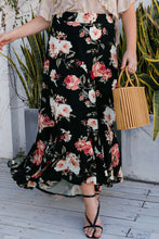 Load image into Gallery viewer, Plus Size Floral High-Rise Skirt
