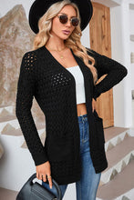 Load image into Gallery viewer, Open Front Dropped Shoulder Cardigan with Pockets
