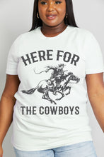 Load image into Gallery viewer, HERE FOR THE COWBOYS Graphic Tee
