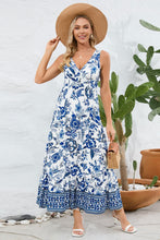 Load image into Gallery viewer, Printed V-Neck Wide Strap Dress
