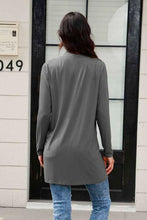Load image into Gallery viewer, Open Front Long Sleeve Cardigan with Pockets
