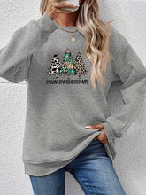Load image into Gallery viewer, Graphic Round Neck Dropped Shoulder Sweatshirt
