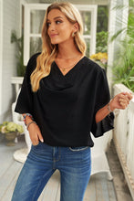 Load image into Gallery viewer, Cowl Neck Three-Quarter Sleeve Blouse

