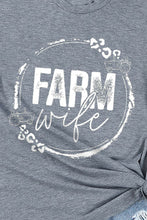 Load image into Gallery viewer, FARM WIFE Graphic Tee Shirt
