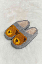 Load image into Gallery viewer, Teddy Bear Print Plush Slide Slippers
