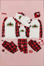 Load image into Gallery viewer, Men&#39;s MERRY CHRISTMAS Graphic Top and Plaid Pants Set
