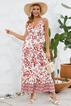 Load image into Gallery viewer, Printed V-Neck Wide Strap Dress
