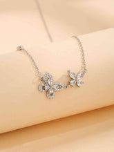 Load image into Gallery viewer, Zircon 925 Sterling Silver Butterfly Necklace
