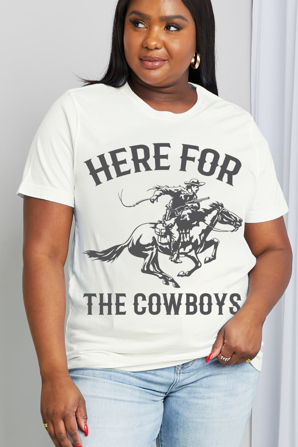 HERE FOR THE COWBOYS Graphic Tee