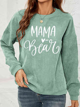 Load image into Gallery viewer, Mama Bear Graphic Round Neck Sweatshirt
