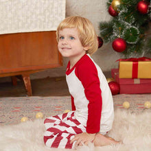Load image into Gallery viewer, Child&#39;s Raglan Sleeve Top and Striped Pants Set
